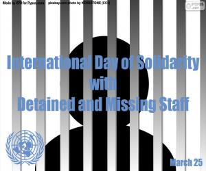 пазл Международный день солидарности с задержанными и пропавшими без вести сотрудниками